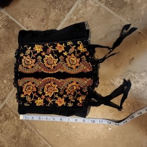 Small black corset with garder straps